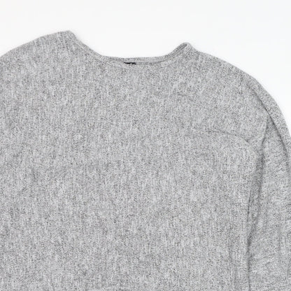 Womens UK Size 8 Izabel London Grey Pullover Jumper