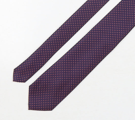 Marks and Spencer Mens Multicoloured Plaids & Checks Polyester Pointed Tie One Size