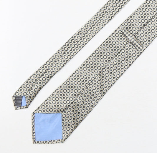 Marks and Spencer Mens Multicoloured Geometric Polyester Pointed Tie One Size