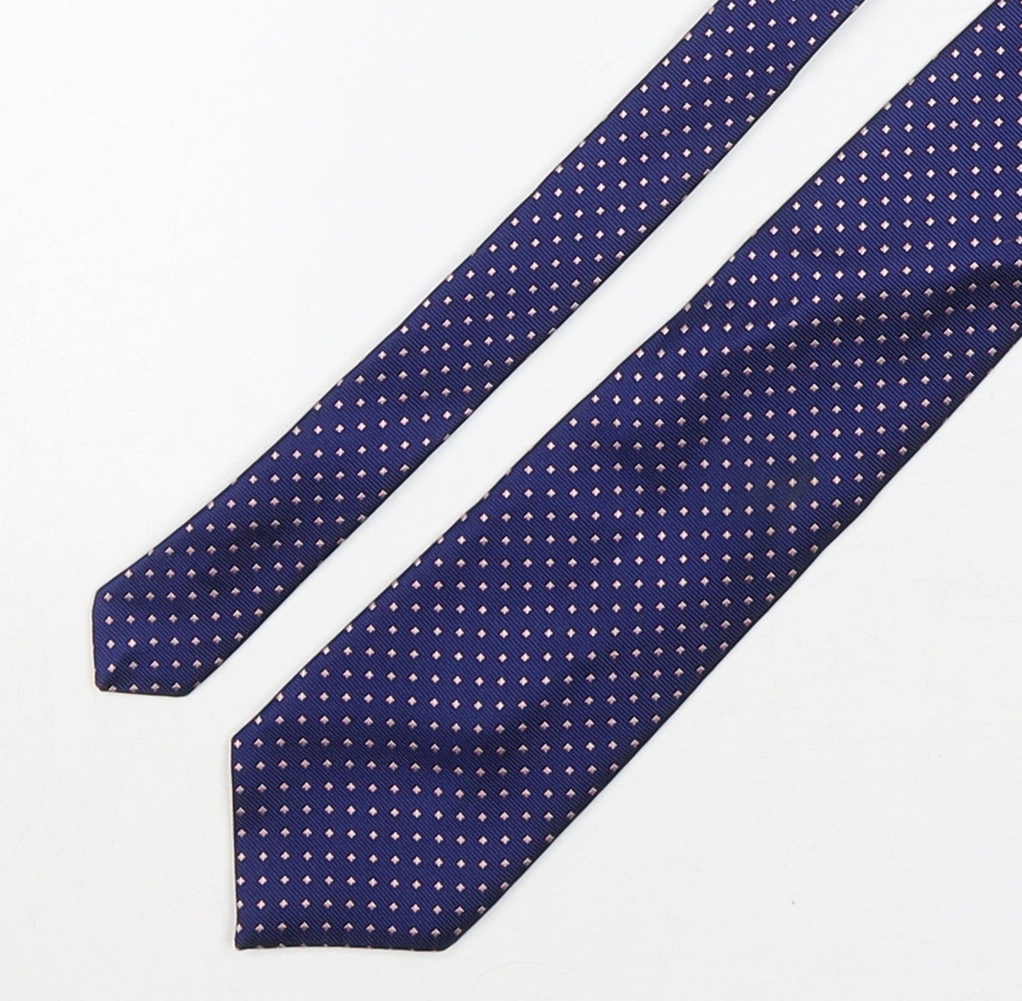 Marks and Spencer Mens Multicoloured Geometric Silk Pointed Tie One Size