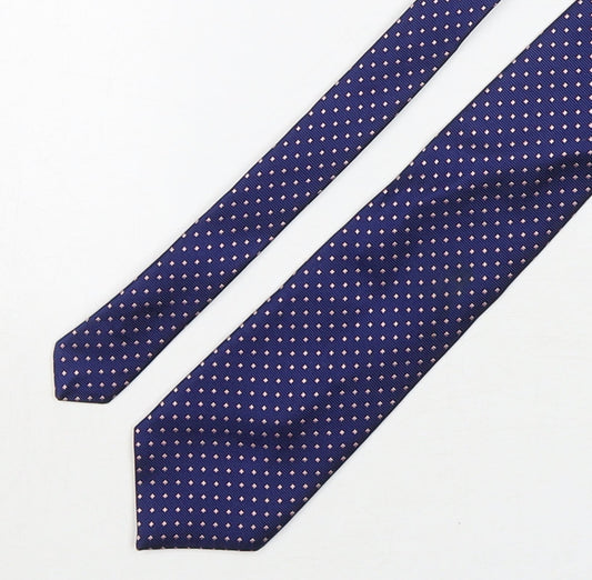 Marks and Spencer Mens Multicoloured Geometric Silk Pointed Tie One Size