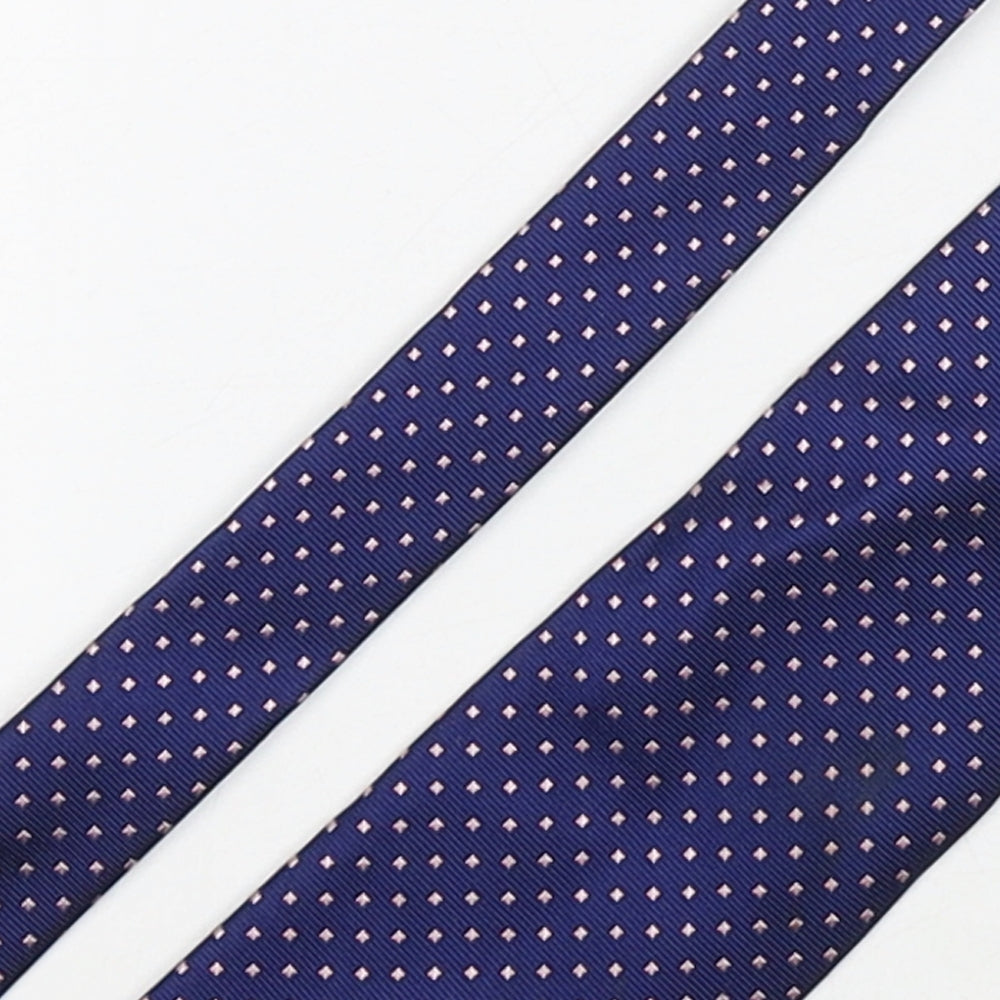 Marks and Spencer Mens Multicoloured Geometric Silk Pointed Tie One Size
