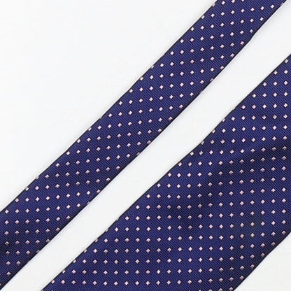 Marks and Spencer Mens Multicoloured Geometric Silk Pointed Tie One Size