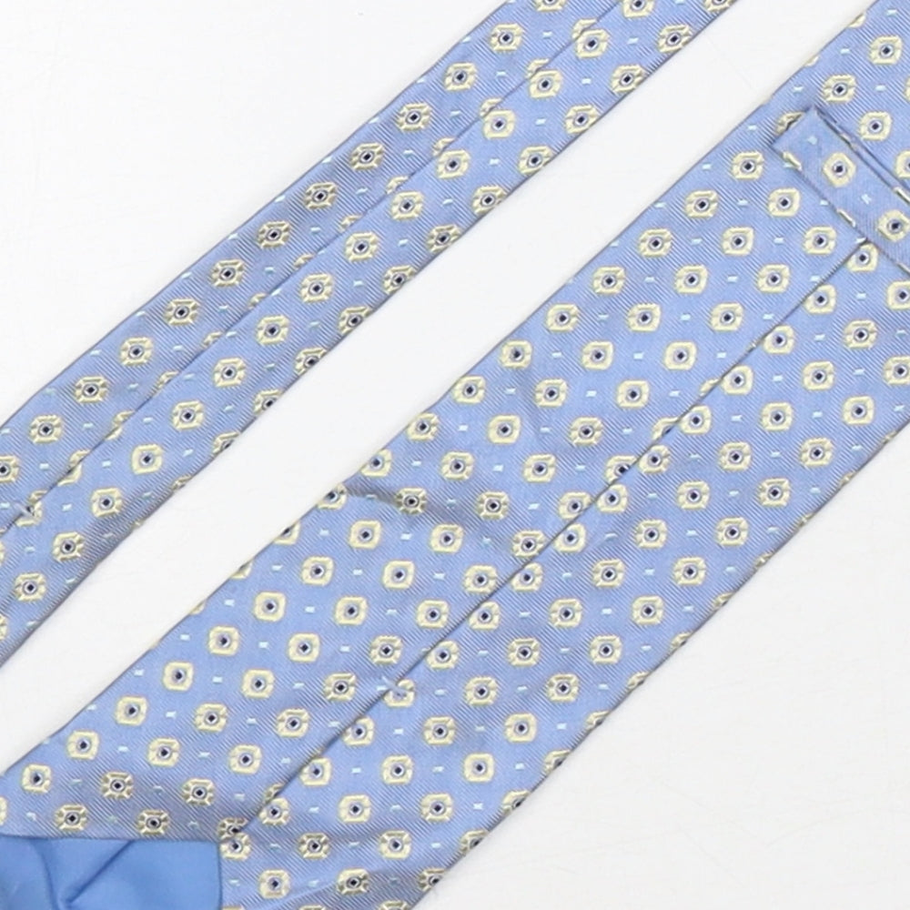 Marks and Spencer Mens Multicoloured Geometric Silk Pointed Tie One Size