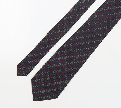 Santostefano Mens Multicoloured Paisley Silk Pointed Tie One Size
