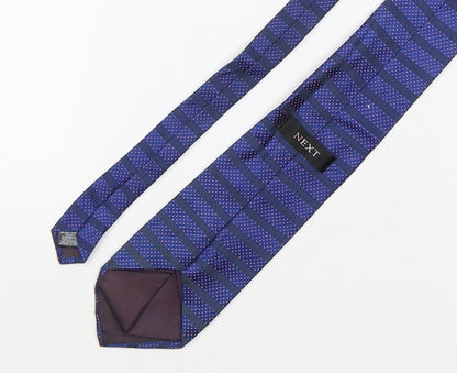 NEXT Mens Multicoloured Striped Silk Pointed Tie One Size