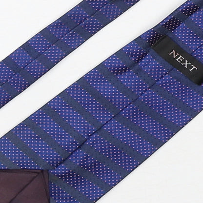 NEXT Mens Multicoloured Striped Silk Pointed Tie One Size