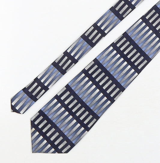 Rene Chagal Mens Multicoloured Striped Silk Pointed Tie One Size