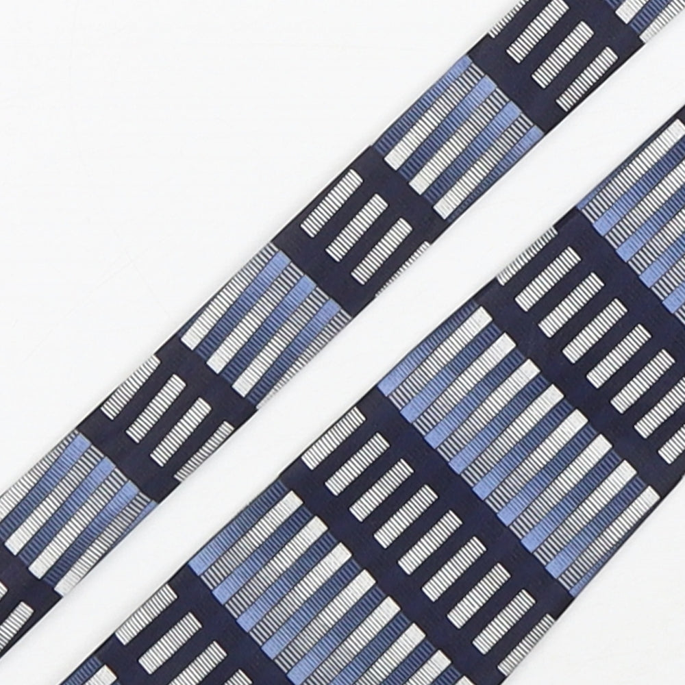 Rene Chagal Mens Multicoloured Striped Silk Pointed Tie One Size