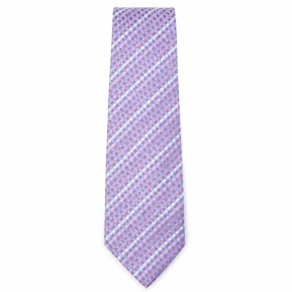 Mens Linea Multicoloured Plaids & Checks  Pointed Tie