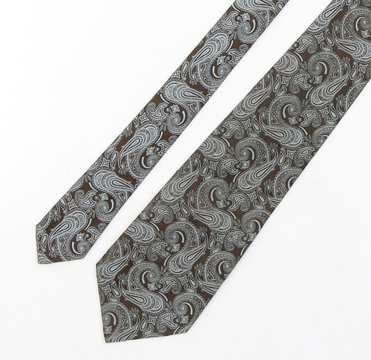 StMichael Mens Multicoloured Paisley Polyester Pointed Tie One Size