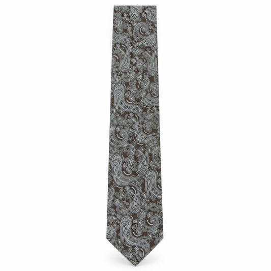Front view of St Michael men’s multicoloured paisley polyester pointed tie one size