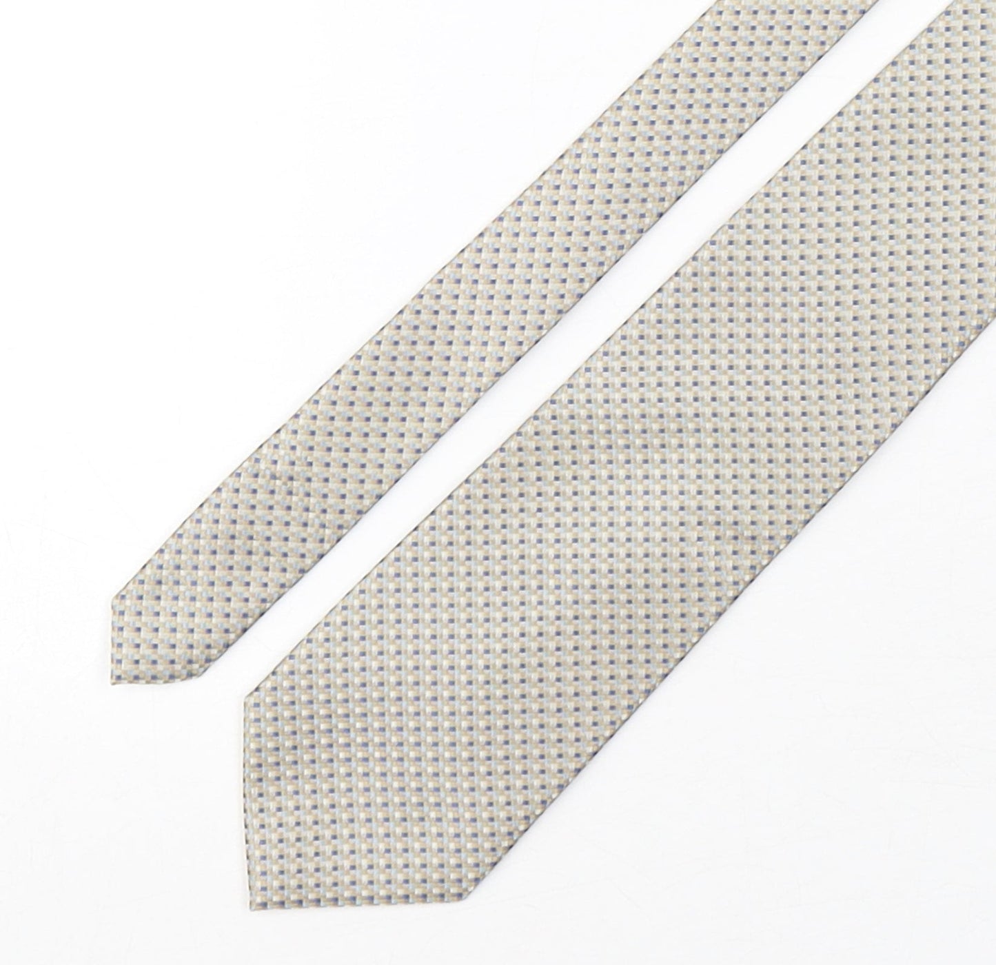 Marks and Spencer Mens Multicoloured Plaids & Checks Polyester Pointed Tie One Size