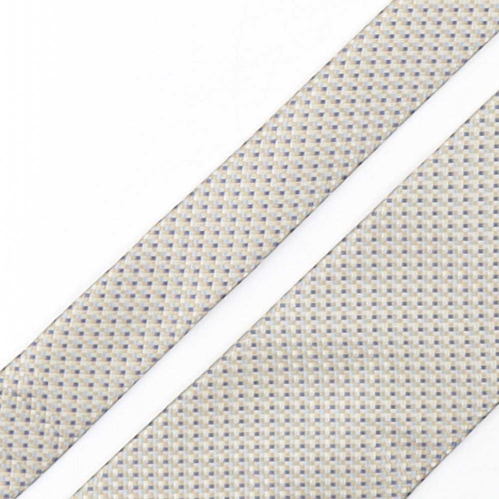 Marks and Spencer Mens Multicoloured Plaids & Checks Polyester Pointed Tie One Size