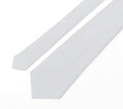 Mens StMichael Grey Geometric  Pointed Tie