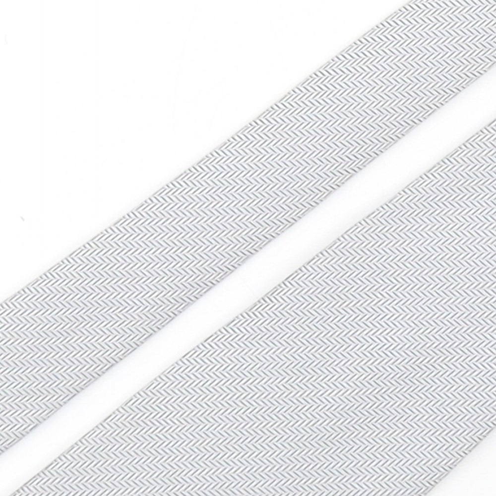 Mens StMichael Grey Geometric  Pointed Tie