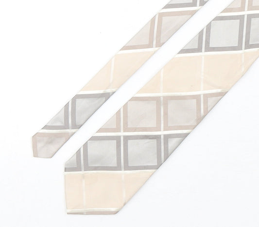 NEXT Mens Multicoloured Plaids & Checks Silk Pointed Tie One Size