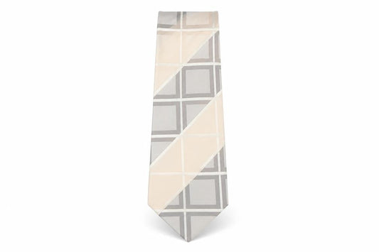 Front view of Next men’s multicoloured plaids & checks silk pointed tie one size