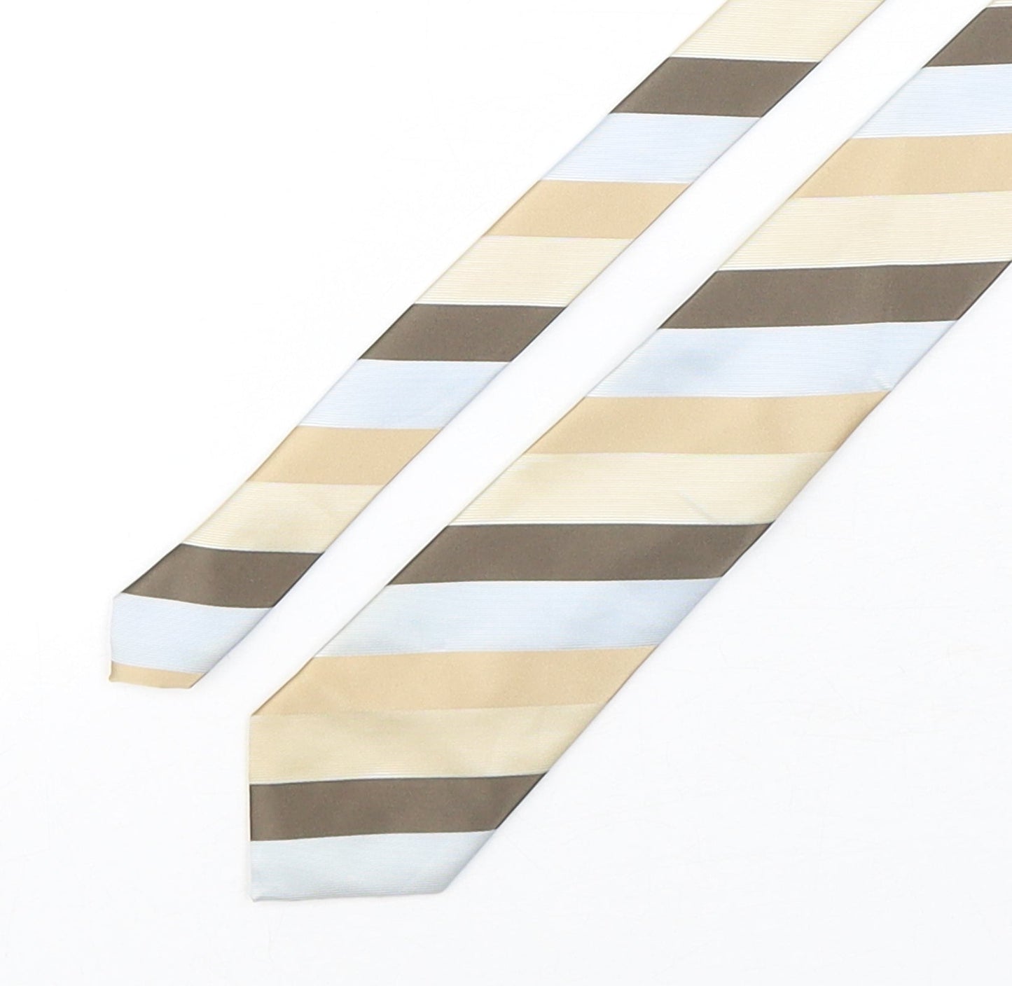 Mens Greenwoods Multicoloured Striped  Pointed Tie