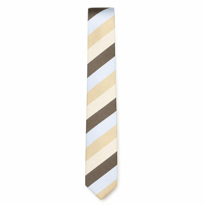 Mens Greenwoods Multicoloured Striped  Pointed Tie