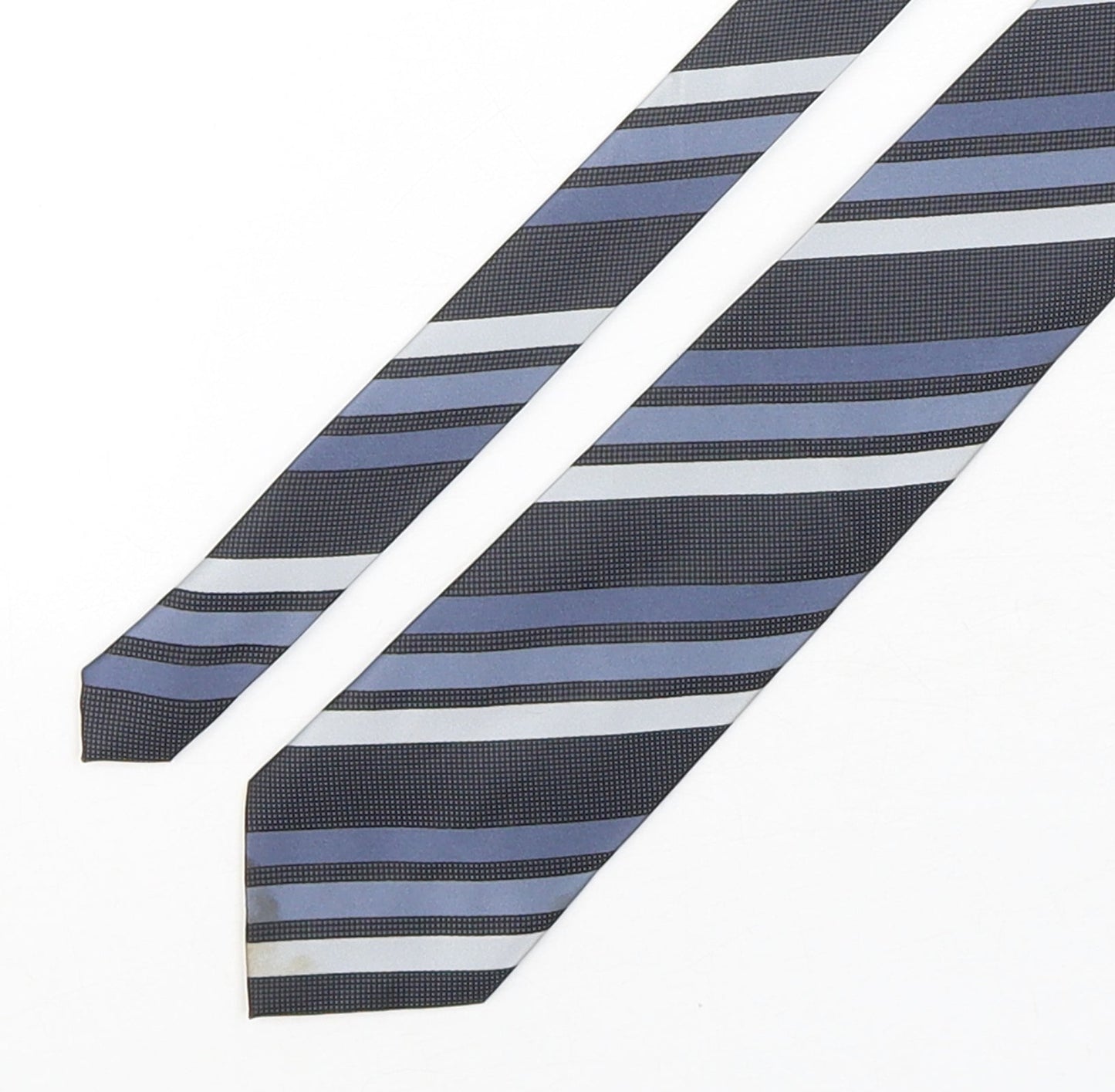 London Road Mens Multicoloured Striped Polyester Pointed Tie One Size