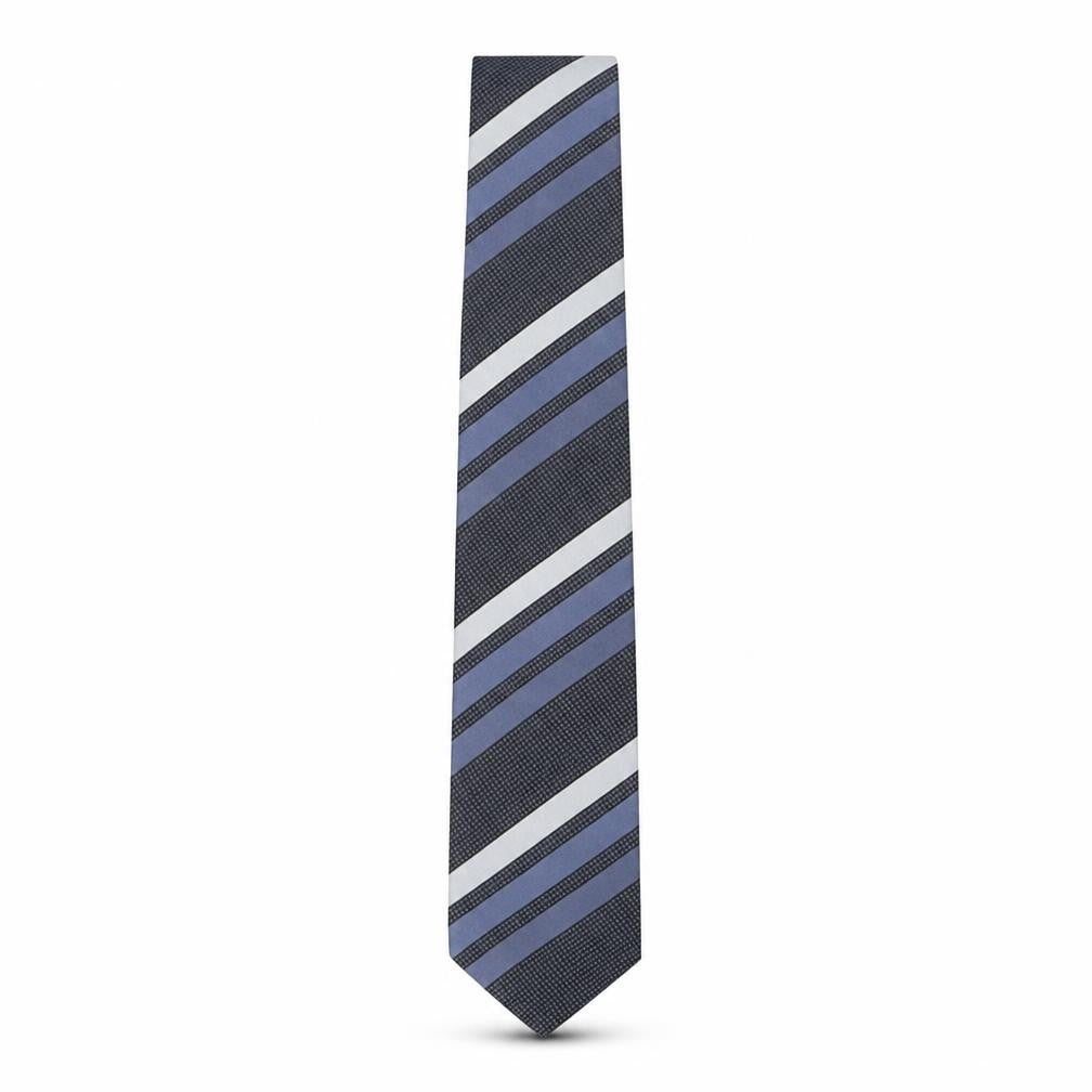Mens London Road Multicoloured Striped  Pointed Tie