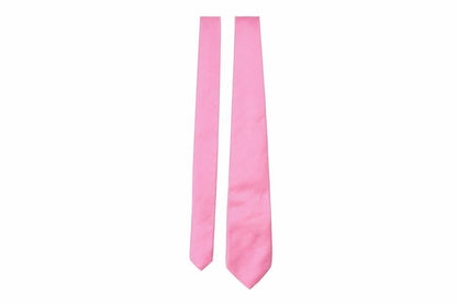 Mens Greenwoods Pink No Pattern  Pointed Tie