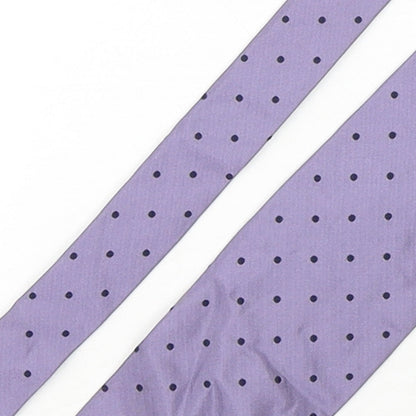 Giorgio Redaelli Mens Purple Polka Dot Silk Pointed Tie One Size