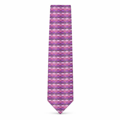 Front view of John Lewis men’s multicoloured plaids & checks silk pointed tie one size