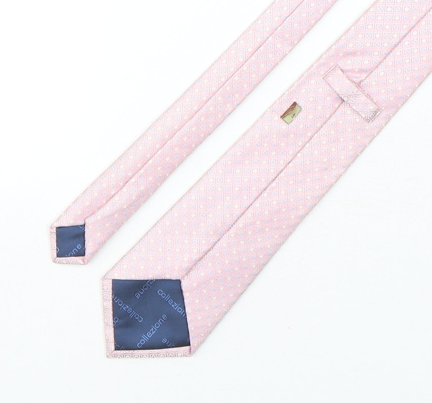 Marks and Spencer Mens Multicoloured Geometric Silk Pointed Tie One Size