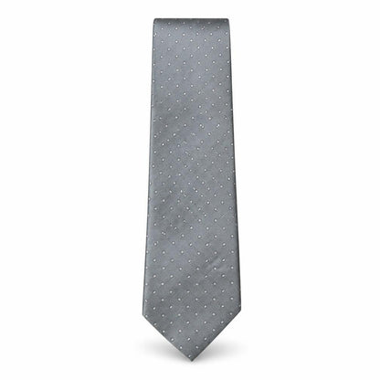Mens Marks and Spencer Grey Geometric  Pointed Tie