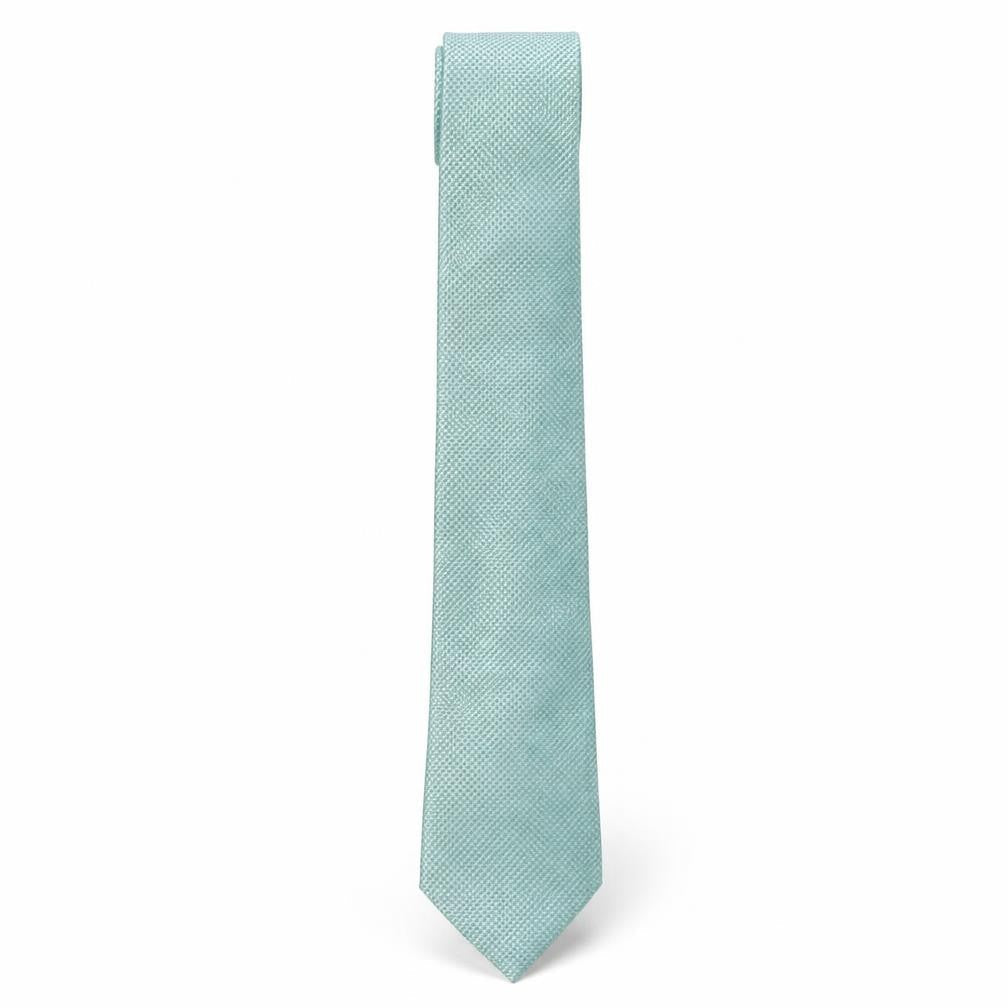 Mens Marks and Spencer Green Geometric  Pointed Tie