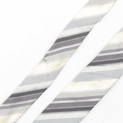 Kenneth Cole Mens Multicoloured Striped Silk Pointed Tie One Size