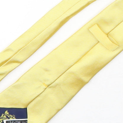 Marks and Spencer Mens Yellow  Silk Pointed Tie One Size