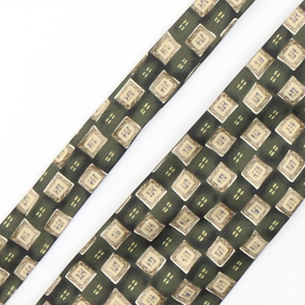 Marks and Spencer Mens Multicoloured Plaids & Checks Silk Pointed Tie One Size