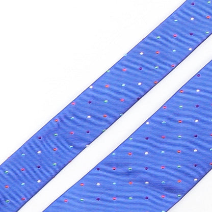 John Lewis  Mens Multicoloured Polka Dot Silk Pointed Tie One Size
