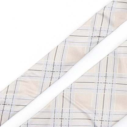 Marks and Spencer Mens Multicoloured Plaids & Checks Silk Pointed Tie One Size