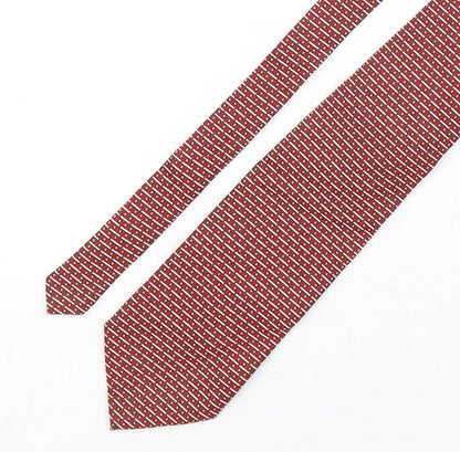 Laine Taylor Mens Multicoloured Geometric Silk Pointed Tie One Size