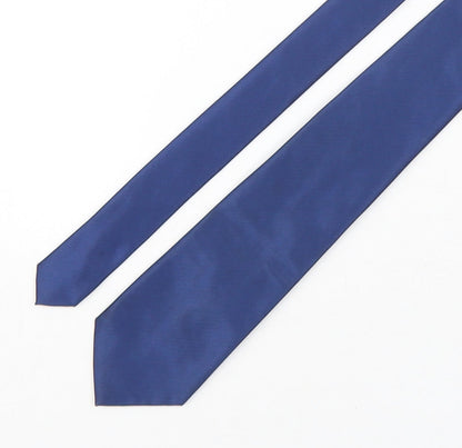 NEXT Mens Blue  Polyester Pointed Tie One Size
