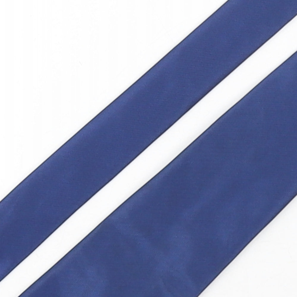 NEXT Mens Blue  Polyester Pointed Tie One Size