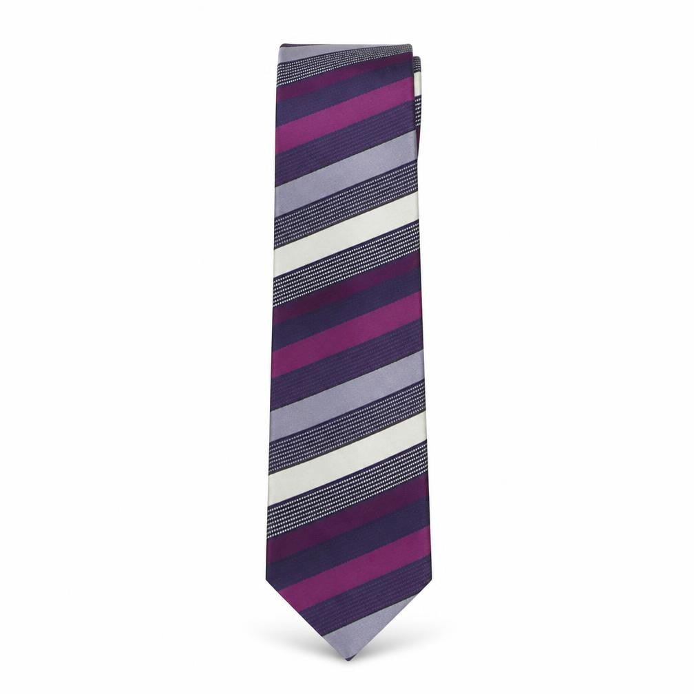 Mens Marks and Spencer Multicoloured Striped  Pointed Tie