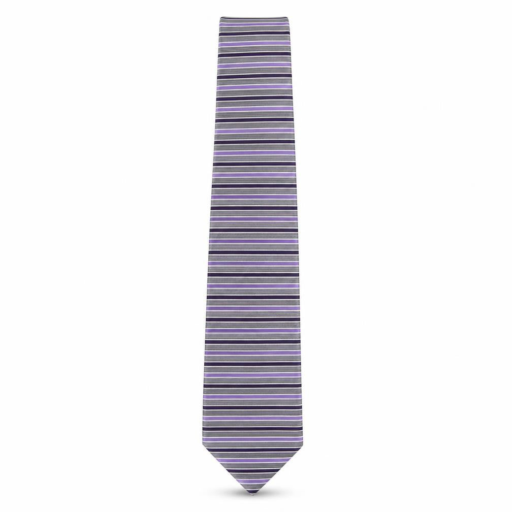 Mens BHS Multicoloured Striped  Pointed Tie
