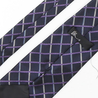 Mens BHS Multicoloured Plaids & Checks  Pointed Tie