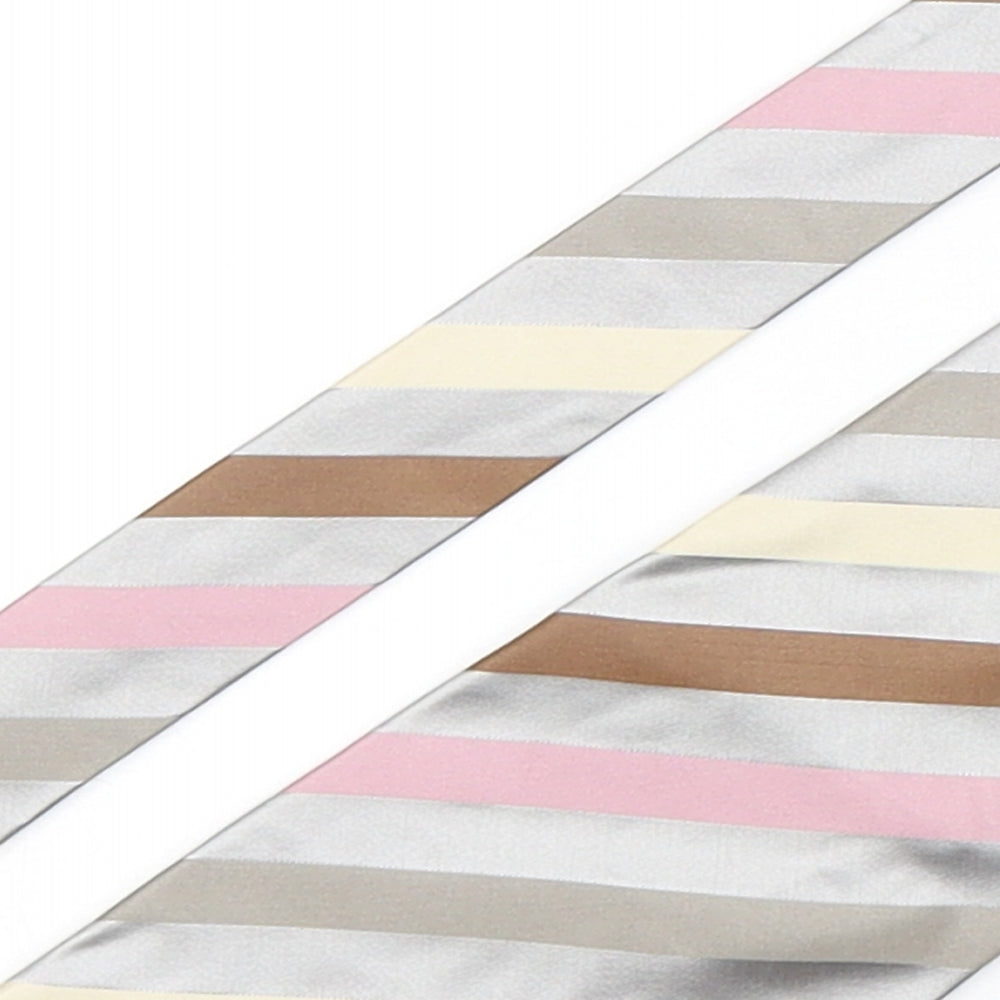 NEXT Mens Multicoloured Striped Silk Pointed Tie One Size