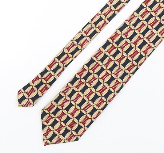 Marks and Spencer Mens Multicoloured Geometric Polyester Pointed Tie One Size