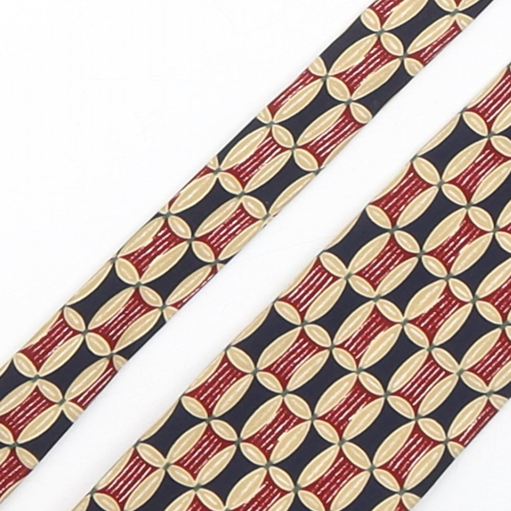 Marks and Spencer Mens Multicoloured Geometric Polyester Pointed Tie One Size