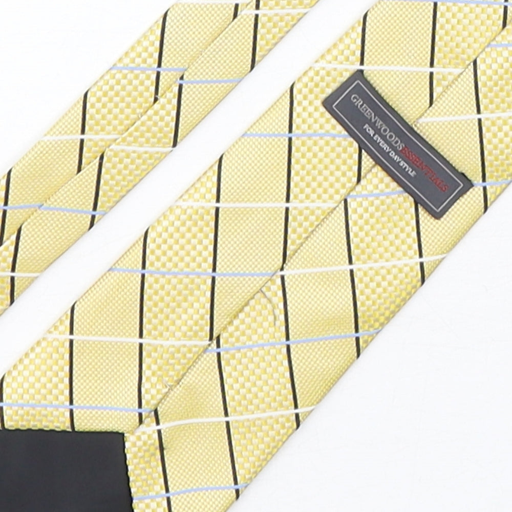 Mens Greenwoods Multicoloured Plaids & Checks  Pointed Tie