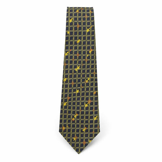 Front view of Cavendish Silks men’s multicoloured plaids & checks polyester pointed tie one size