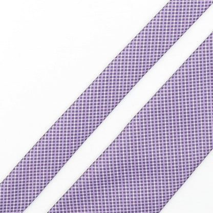 Marks and Spencer Mens Purple Plaids & Checks Polyester Pointed Tie One Size