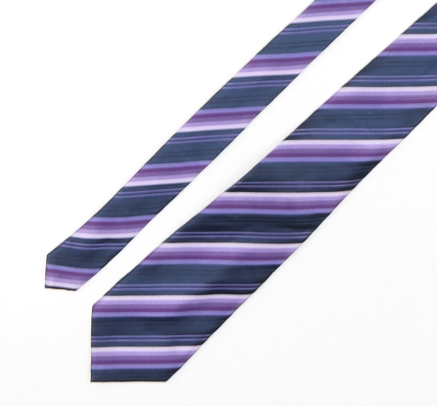 NEXT Mens Multicoloured Striped Polyester Pointed Tie One Size